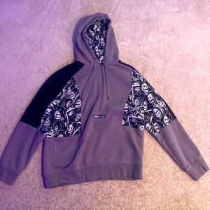 Grey lurking class zip up hoodie